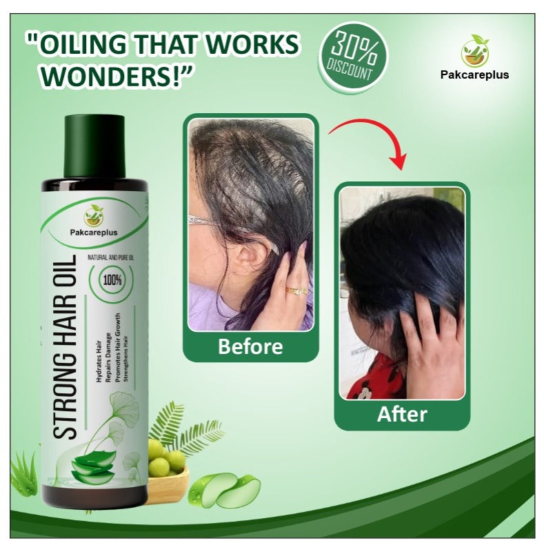 Hair Strong - The Multivitamin Oil For All Types Of Hairs - For  Both Man & woman - 200 ML